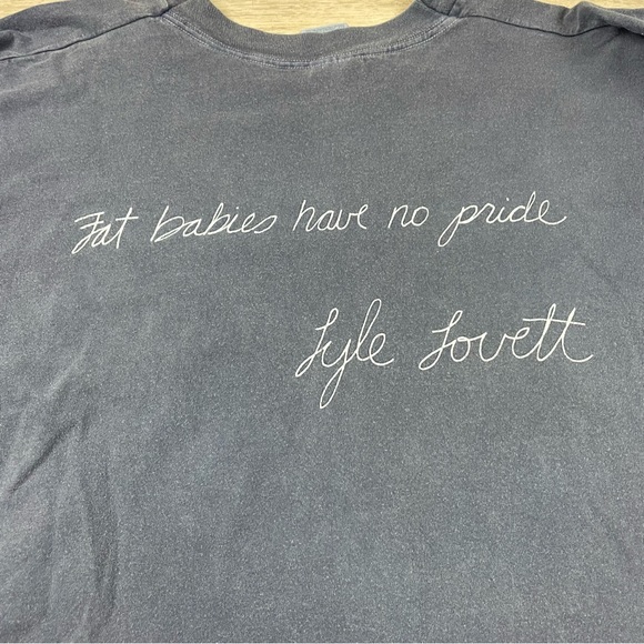 Lyle Lovett Vintage T Shirt Fat Babies Have No Pride Men Size XL RARE HTF - Picture 8 of 8